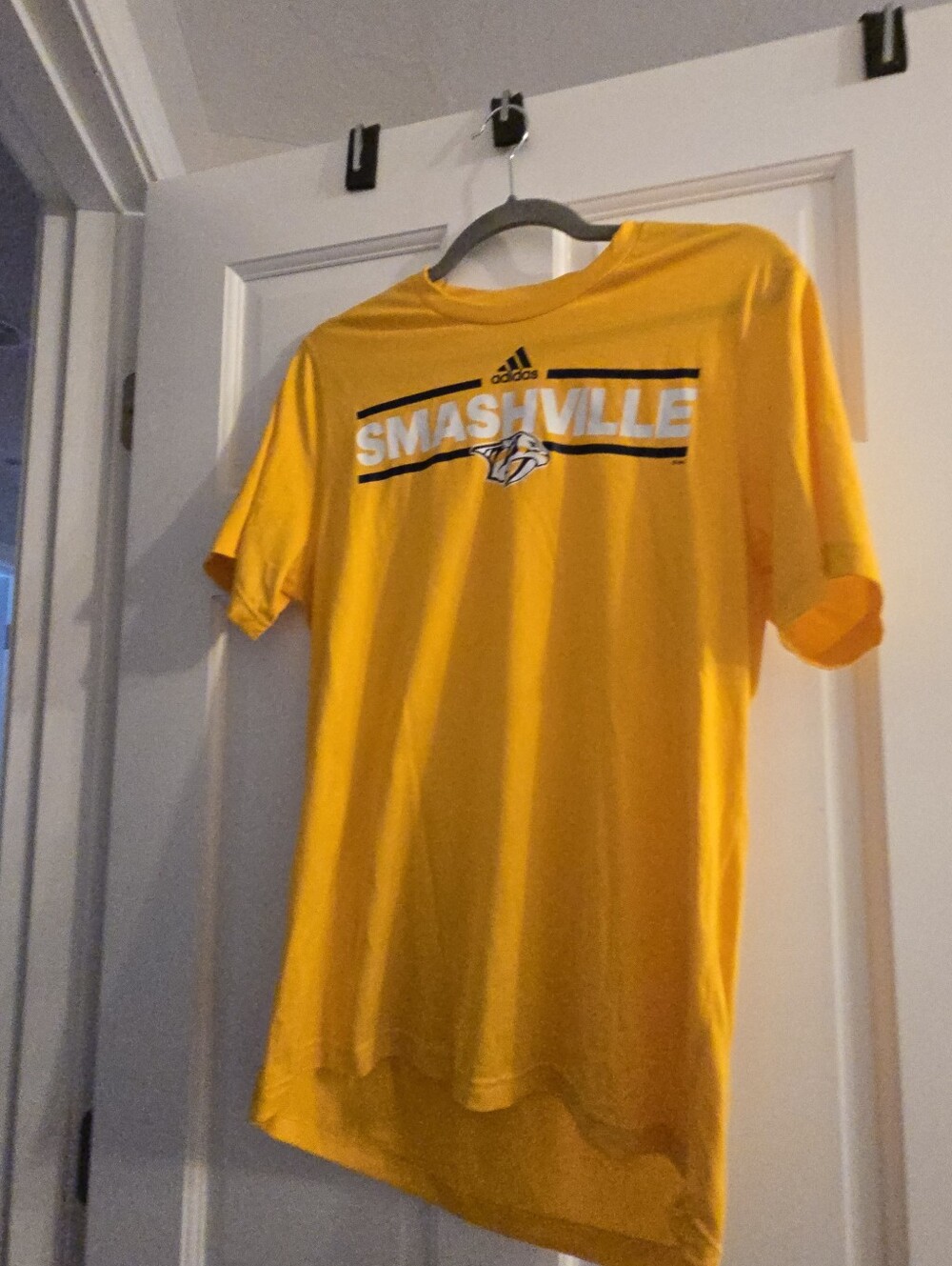 Adidas Men's Yellow Smashville Creator Tee T-Shirt Size M